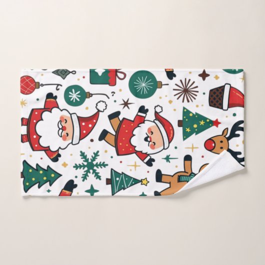 Kerstmis 2024 bad handdoek (Handdoek)