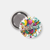 Kerstmis 2024 magneet (Voorkant / Achterkant)