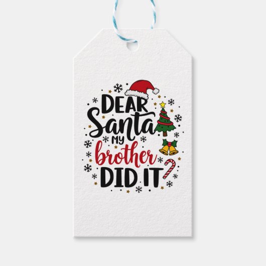 Kerstmis 2025, cadeaulabel (Voorkant)