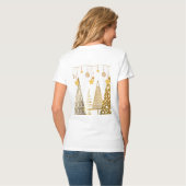 Kerstmis 2025 Eigenzinnige bomen & Baubles PJ T-shirt (Achterkant volledig)