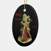 "KERSTMIS 2025" KERAMISCH ORNAMENT (Links)