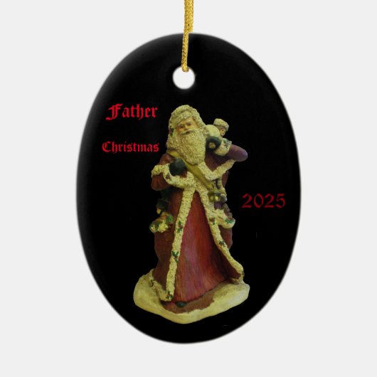 "KERSTMIS 2025" KERAMISCH ORNAMENT (Voorkant)