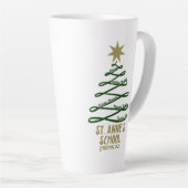 Kerstmis 2025 latte mok (Rechterhoek)