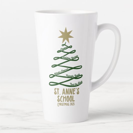 Kerstmis 2025 latte mok (Rechts)