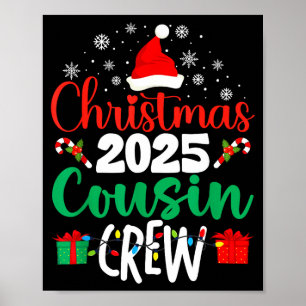 Kerstmis 2025 Neef Crew Kerst Matching Familie Gr Poster