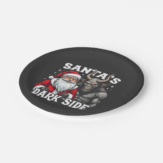 Kerstmis 2025, papieren bordje (Gekanteld)