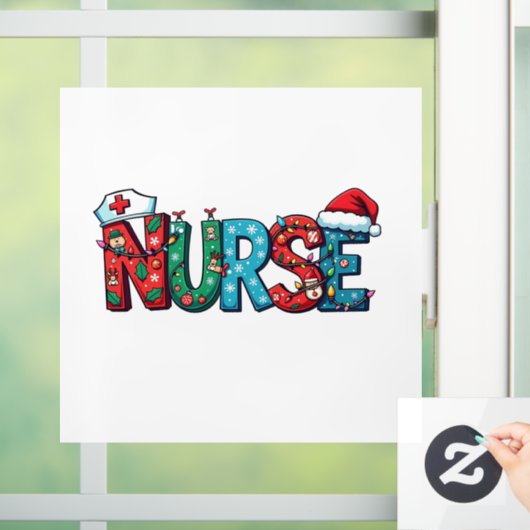 Kerstmis 2025, raamsticker (Huis)