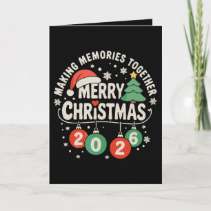 Kerstmis 2026 Familie Maakt Samen Herinneringen Kaart
