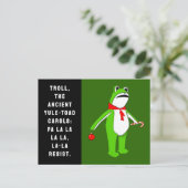 Kerstmis 2026 Grappige Feestdagen Briefkaart (Staand voorkant)