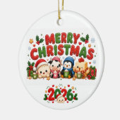 Kerstmis 2026 Keramische Kerstbal Keramisch Ornament (Links)