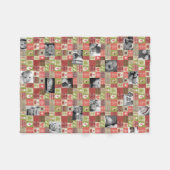 Kerstmis 20 fotocollage deken met leuke video's (Voorkant (Horizontaal))