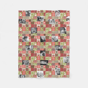 Kerstmis 20 fotocollage deken met leuke video's