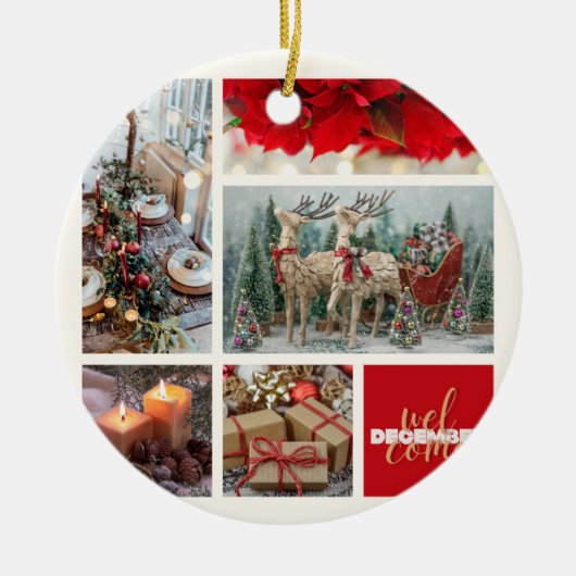 Kerstmis 23 keramisch ornament (Voorkant)