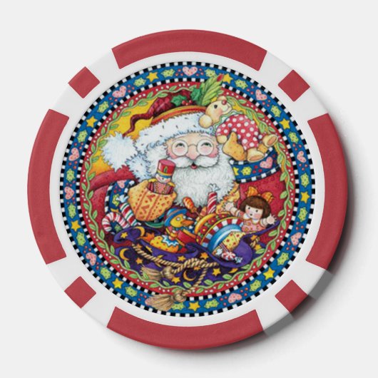 Kerstmis 24 Santa chip (Achterkant)