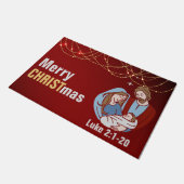 Kerstmis: 24 x 36-inch deurmat (Schuin)