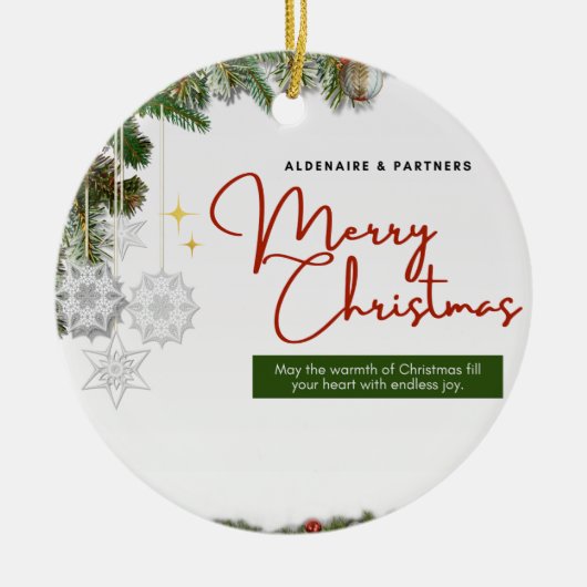 Kerstmis 25 keramisch ornament (Voorkant)