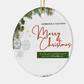 Kerstmis 25 keramisch ornament (Links)