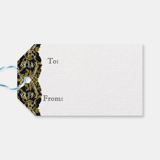 Kerstmis 2  feestdag cadeaulabel (Achterkant Horizontaal)