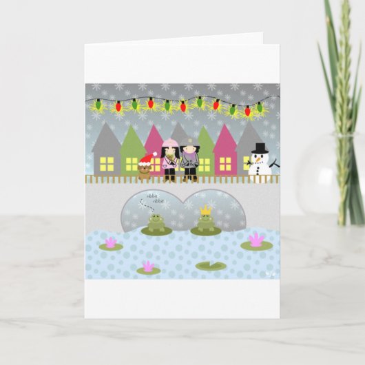 Kerstmis 2 feestdagen kaart (Voorkant)