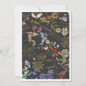 Kerstmis 2 foto botanische bloemenseizoen kaart (Achterkant)