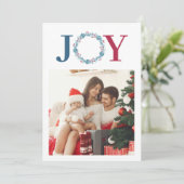 Kerstmis 2 Foto Collage, familiekaart Kaart (Staand voorkant)