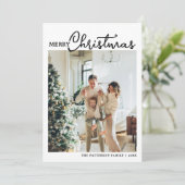 Kerstmis 2 Fotografie Feestdagenkaart (Staand voorkant)