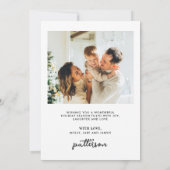 Kerstmis 2 Fotografie Feestdagenkaart (Achterkant)