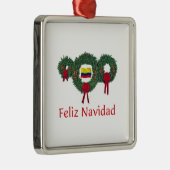 Kerstmis 2 in Colombia Metalen Ornament (Rechts)