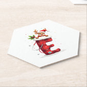 Kerstmis (2) kartonnen onderzetters (Schuin)