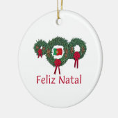 Kerstmis 2 keramisch ornament (Links)