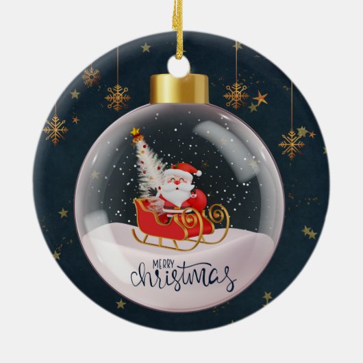 Kerstmis 2 keramisch ornament (Achterkant)