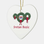 Kerstmis 2 Kroatië Keramisch Ornament (Links)