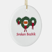 Kerstmis 2 Macedonië Keramisch Ornament (Rechts)