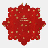 Kerstmis 2 ornament kaart (Achterkant)