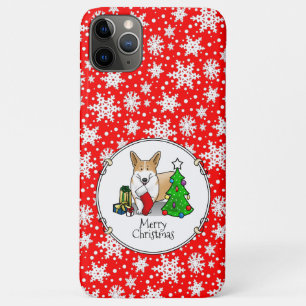 Kerstmis 2 Pembroke Welsh Corgi (rode 1) Boom Cute Case-Mate iPhone Case