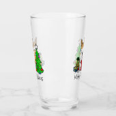 Kerstmis 2 Pembroke Welsh Corgi (rode 1) Boom Cute Glas (Links)