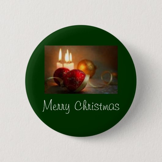 Kerstmis 2 ronde button 5,7 cm (Voorkant)
