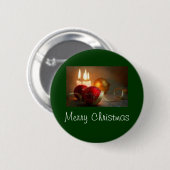 Kerstmis 2 ronde button 5,7 cm (Voorkant /achterkant)