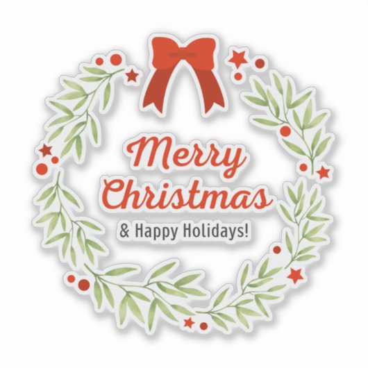 Kerstmis 2 sticker (Voorkant)