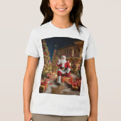 Kerstmis 2. Tri-Blend shirt (Voorkant)