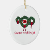 Kerstmis 2 van Albanië Keramisch Ornament (Rechts)
