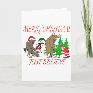 Kerstmis 2 van de Familie van Bigfoot Feestdagen Kaart