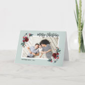 Kerstmis 2 van de hulst en van de Pijnboom Feestdagen Kaart (Voorkant)