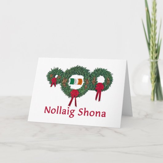 Kerstmis 2 van Ierland Feestdagen Kaart (Voorkant)