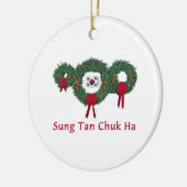 Kerstmis 2 van Korea Keramisch Ornament (Links)
