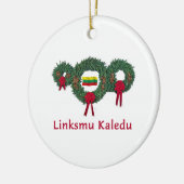 Kerstmis 2 van Litouwen Keramisch Ornament (Links)