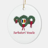 Kerstmis 2 van Roemenië Keramisch Ornament (Links)