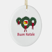 Kerstmis 2 van Sicilië Keramisch Ornament (Rechts)