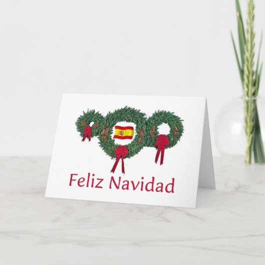 Kerstmis 2 van Spanje Feestdagen Kaart (Voorkant)