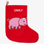 Kerstmis  2-zijdig grote kerstsok (Voorkant)